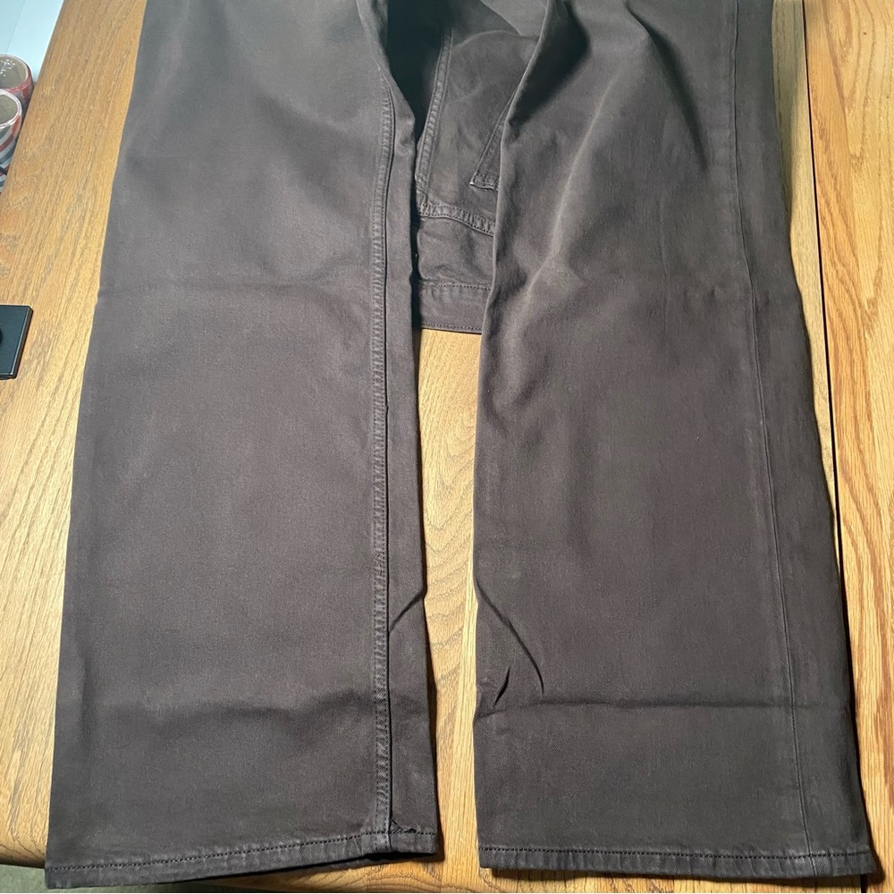 Arizona Highest Rise Slouchy Wide Leg Brown Skater Jean - Picture 3 of 7